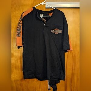 Vintage Mens Harley Davidson Pullover Shirt